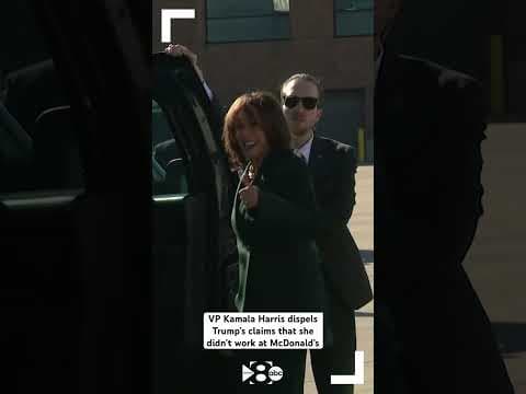 “Did I? I did.” VP Kamala Harris responds to Trump’s claims that she didn’t work at McDonald’s