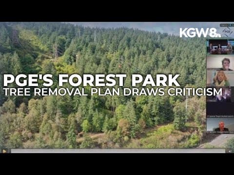 PGE’s Forest Park tree removal plan draws criticism in public hearing