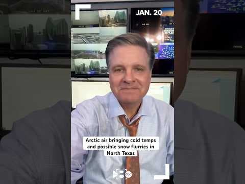 Arctic air is bringing dangerously cold temps and possible snow flurries in North Texas