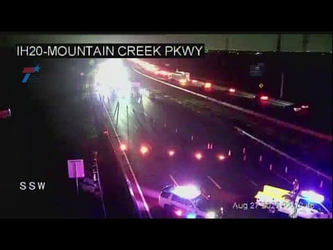 Major crash on eastbound I-20 in Dallas involves pedestrian, sheriff's deputy