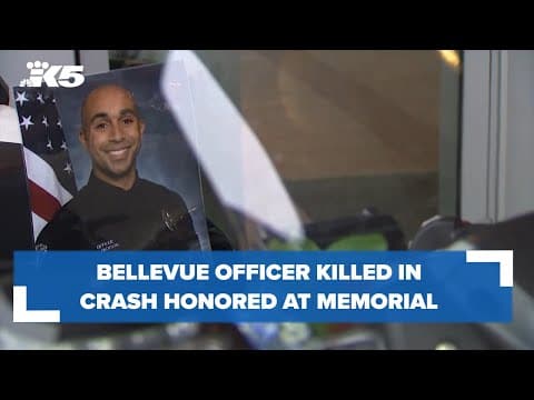 Bellevue police officer killed in crash honored at celebration of life