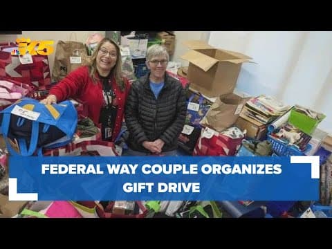 Federal Way couple organize gift drive for children experiencing homelessness