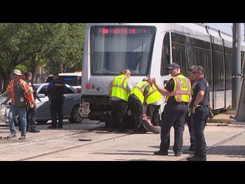 Multiple people injured in crash involving METRORail train near Astrodome, officials say