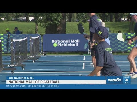 Pickleball on The Mall: Players compete on JFK Hockey Field