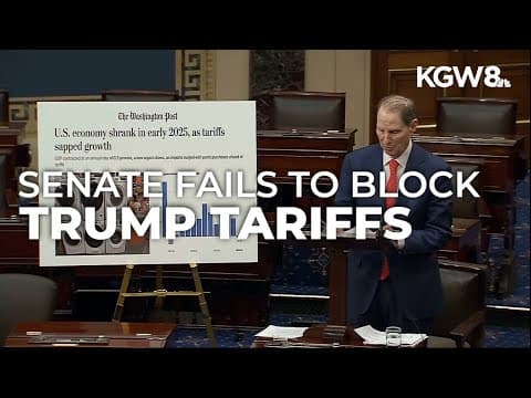 Oregon Sen. Ron Wyden leads effort to end Trump’s tariffs, but resolution fails