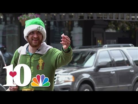 Dressed as an elf, UT student handing out 17,000 candy canes for the holidays to spread kindness