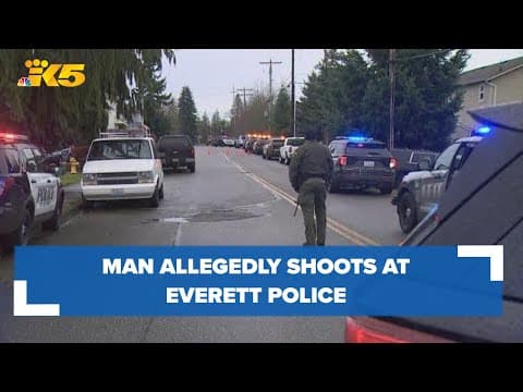 Man barricaded inside home after exchanging gunfire with Everett police