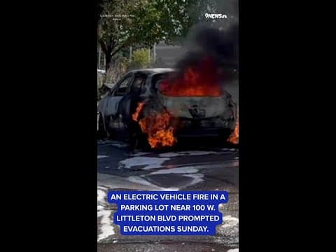 Electric car fire prompted some evacuations Sunday