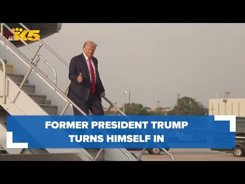 Former Pres. Donald Trump turns himself in to Fulton County Jail, faces felony charges in connection