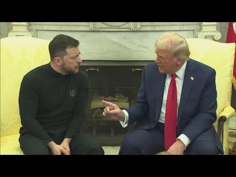 Tempers flare in White House meeting between President Trump, Ukrainian President Zelenskyy