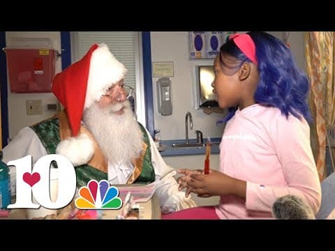 Santa makes a special visit to East Tennessee Children's Hospital