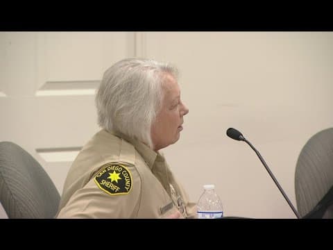 San Diego Sheriff Kelly Martinez addresses family members of inmates who have died in county jails