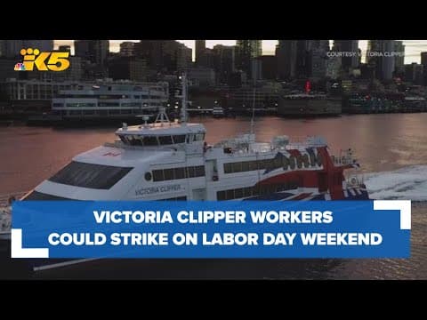 Victoria Clipper workers could strike over Labor Day if contract not met