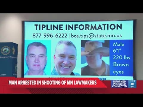 Man suspected of shooting 2 Minnesota lawmakers caught