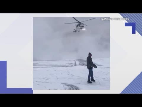 VERIFY: Yes, U.S. Park Police used a helicopter to chase ice hockey players off a frozen over Reflec