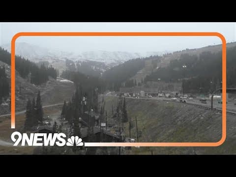 Snow falls in Colorado's mountains