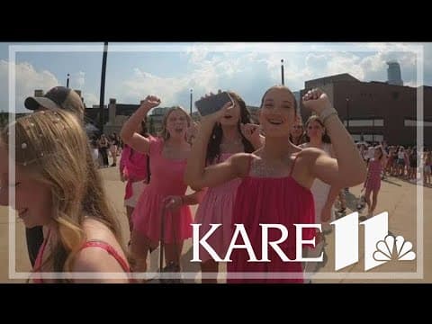 Fans from across the Midwest pack U.S. Bank Stadium for Taylor Swift