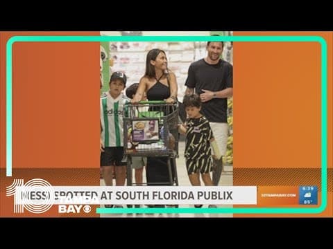 Lionel Messi spotted at South Florida Publix with family