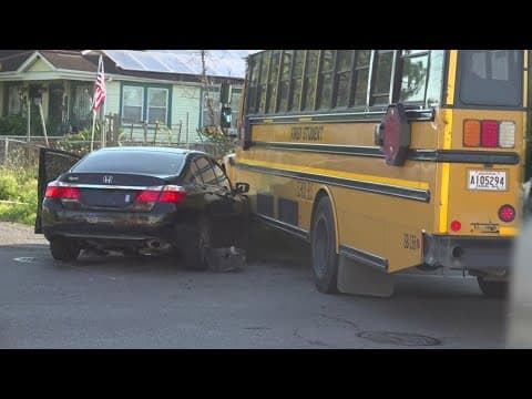 Bus driver cited after school bus crash leaves children and driver injured in New Orleans