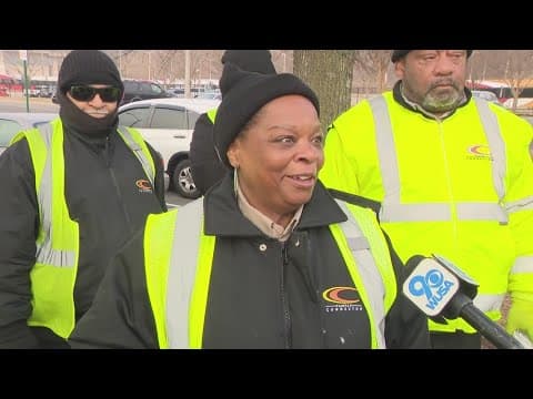 Transportation workers on strike, demanding higher wages in Fairfax Virginia