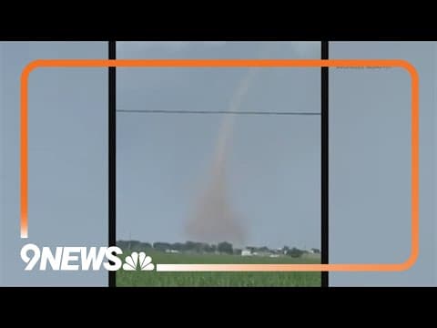 Tornado touches down east of Brush; thunderstorms lead to delays at DIA