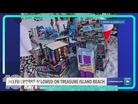 Leaders cracking down on fireworks on Treasure Island Beach