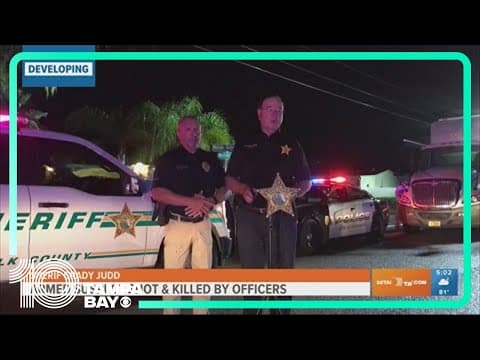 Polk sheriff: Man who threatened authorities with large knife shot, killed in Auburndale