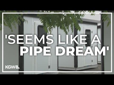 Homeless Portlanders struggle to get into first mass encampment