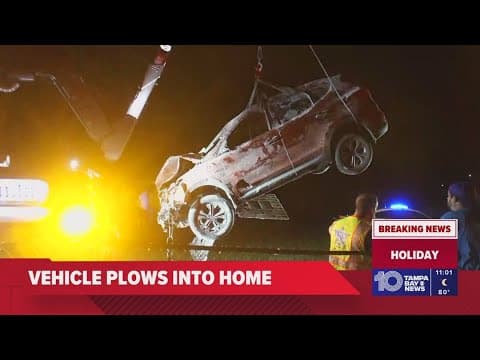 3 adults, one child injured after car crashes into home, Pasco County officials say