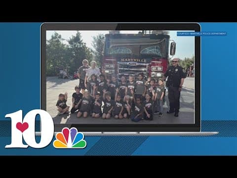 Students tour Maryville Police and Fire departments