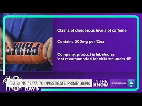 FDA being asked to look into YouTube stars' energy drink, which has caffeine of 6 Cokes