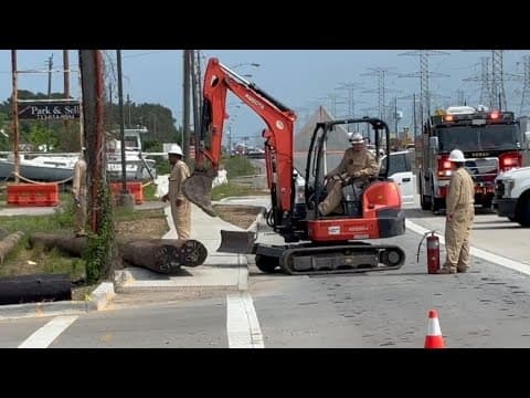 Traffic alert: Highway 146 closed in both directions after gas line rupture in Kemah