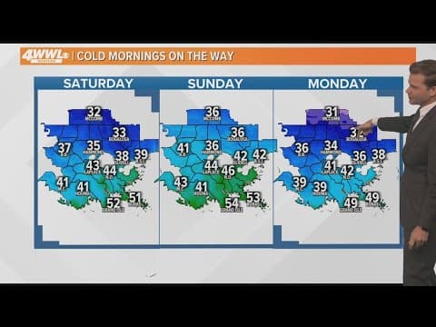 New Orleans Weather: Long stretch of cold weather moves in later this week