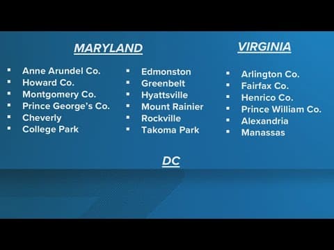 Trump admin. lists Maryland, Virginia cities as "sanctuary jurisdictions"