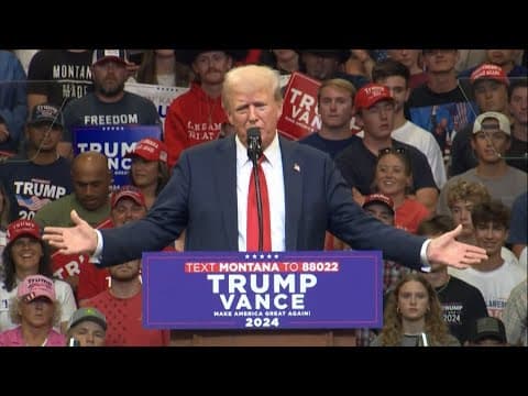 Donald Trump speaks at Montana rally