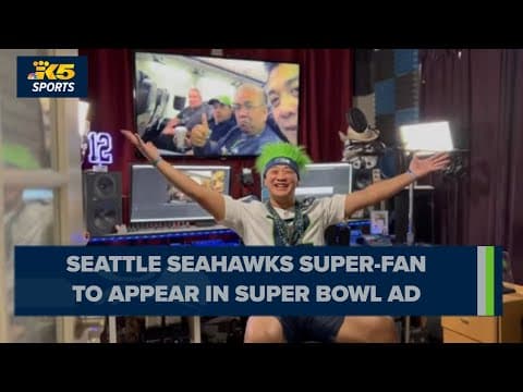 Seahawks fan in Super Bowl ad