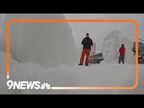 Artists from 10 countries creating snow sculptures in Breckenridge
