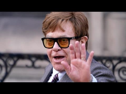 Elton John is blind after an infection, singer reveals