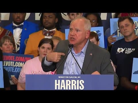 Tim Walz full speech at Winston-Salem, NC campaign rally (Oct. 17, 2024)