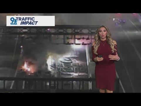 Tractor-trailer fire in shuts downs lanes at Fort McHenry Tunnel in Baltimore