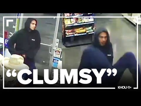 Surveillance video: Armed robber sought after Houston convenience store incident