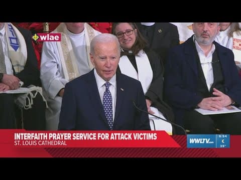 President Biden speaks at interfaith prayer service for New Orleans after New Year’s Day terror atta