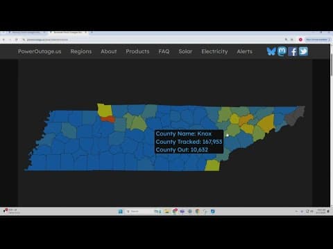 More than 10K customers without power in Knoxville due to severe storms