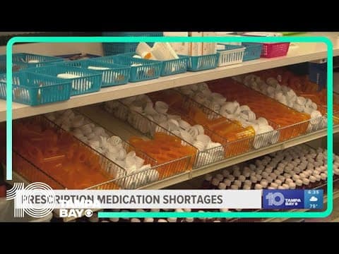 Prescription medication shortages projected for this year's hurricane season