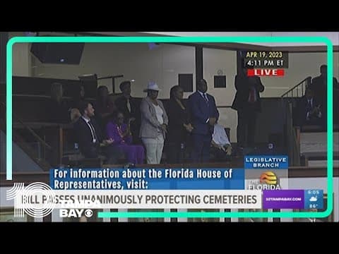 Bill to help find and protect Florida cemeteries receives unanimous support in Florida House