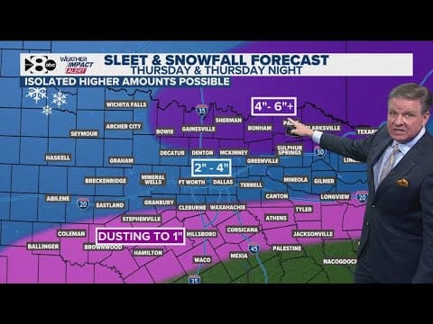 DFW Weather: Snow, sleet and freezing rain are all possible Thursday into Friday