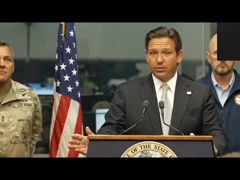 Florida Governor Ron DeSantis update on Hurricane Milton