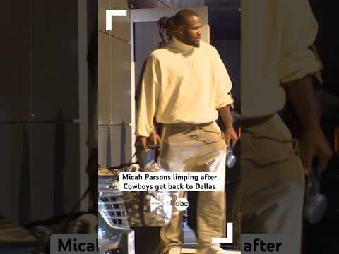 Micah Parsons injury update: Dallas Cowboys star LB limping after team gets home