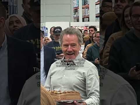 'Breaking Bad' actors Bryan Cranston and Aaron Paul sling mezcal in Mission Valley Costco #sandiego