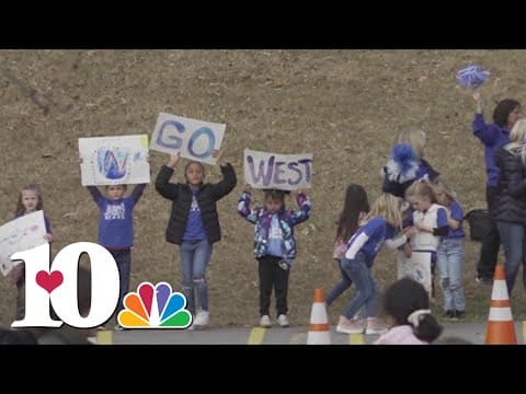 West High Rebels get support from elementary students